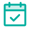 Icône avec un calendrier